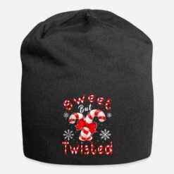 Build Your Brand 'Candy Cane Sweet But Twisted Merry Christmas' Beanie | Spreadshirt