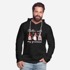 'Chillin Mit Meinen Gnomies - Christmas Gnomes' Unisex Kapuzen-Sweatshirt | Spreadshirt -Build Your Brand || James & Nicholson || B&C chillin mit meinen gnomies christmas gnomes unisex kapuzen sweatshirt 2