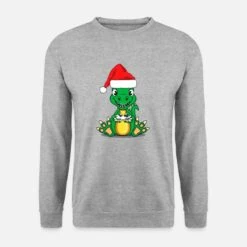 'christmas Dinosaur - Weihnachten Dino' Unisex Pullover | Spreadshirt -Build Your Brand || James & Nicholson || B&C christmas dinosaur weihnachten dino unisex pullover 6