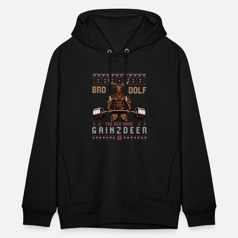 'Christmas Gym, Christmas Gym Fröhliche Liftmas,' Unisex Bio Hoodie | Spreadshirt 9 'Christmas Gym, Christmas Gym Fröhliche Liftmas,' Unisex Bio Hoodie | Spreadshirt – Bild 7