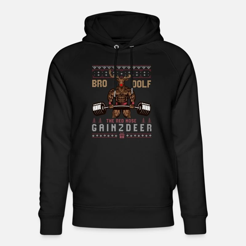 'Christmas Gym, Christmas Gym Fröhliche Liftmas,' Unisex Bio Hoodie | Spreadshirt 11 'Christmas Gym, Christmas Gym Fröhliche Liftmas,' Unisex Bio Hoodie | Spreadshirt – Bild 9