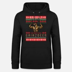 'Christmas Gym, Christmas Gym Gainzdeer,' Frauen Hoodie | Spreadshirt -Build Your Brand || James & Nicholson || B&C christmas gym christmas gym gainzdeer frauen hoodie 4