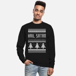 'christmas Hail Satan' Unisex Pullover | Spreadshirt