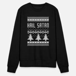 'christmas Hail Satan' Unisex Pullover | Spreadshirt -Build Your Brand || James & Nicholson || B&C christmas hail satan unisex pullover 4