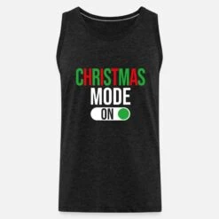 'Christmas Mode On, Weihnachtszeit' Männer Premium Tanktop | Spreadshirt -Build Your Brand || James & Nicholson || B&C christmas mode on weihnachtszeit maenner premium tanktop 6