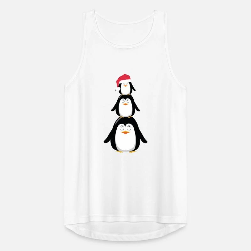 'Christmas Penguin Family' Männer Sport Tanktop | Spreadshirt 5 'Christmas Penguin Family' Männer Sport Tanktop | Spreadshirt – Bild 3