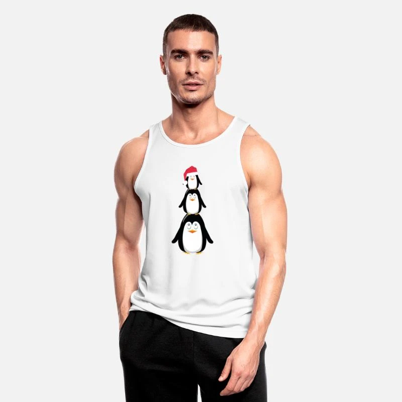 'Christmas Penguin Family' Männer Sport Tanktop | Spreadshirt 3 'Christmas Penguin Family' Männer Sport Tanktop | Spreadshirt