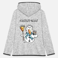 Stedman 'Christmas Schneemann' Frauen Fleece Kapuzenjacke | Spreadshirt -Build Your Brand || James & Nicholson || B&C christmas schneemann frauen fleece kapuzenjacke 3