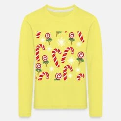'Christmas Zuckerstange Design' Kinder Premium Langarmshirt | Spreadshirt -Build Your Brand || James & Nicholson || B&C christmas zuckerstange design kinder premium langarmshirt 2