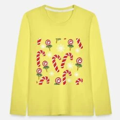 'Christmas Zuckerstange Design' Kinder Premium Langarmshirt | Spreadshirt