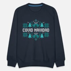 'Covid Navidad Ugly Christmas Lockdown Weihnachten' Männer Premium Pullover | Spreadshirt