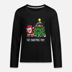 'Dabbing Around The Christmas Tree' Teenager Premium Langarmshirt | Spreadshirt -Build Your Brand || James & Nicholson || B&C dabbing around the christmas tree teenager premium langarmshirt 2