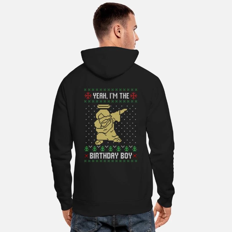 'Dabbing Jesus Christus Ugly Christmas Weihnachten' Unisex Bio Hoodie | Spreadshirt 4 'Dabbing Jesus Christus Ugly Christmas Weihnachten' Unisex Bio Hoodie | Spreadshirt – Bild 2