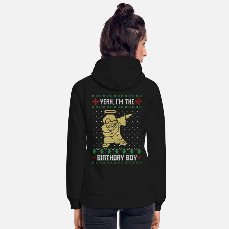 'Dabbing Jesus Christus Ugly Christmas Weihnachten' Unisex Bio Hoodie | Spreadshirt 6 'Dabbing Jesus Christus Ugly Christmas Weihnachten' Unisex Bio Hoodie | Spreadshirt – Bild 4