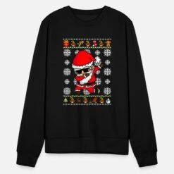 'Dabbing Santa Claus - Ugly Christmas Sweater' Unisex Pullover | Spreadshirt -Build Your Brand || James & Nicholson || B&C dabbing santa claus ugly christmas sweater unisex pullover 4