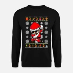 'Dabbing Santa Claus - Ugly Christmas Sweater' Unisex Pullover | Spreadshirt -Build Your Brand || James & Nicholson || B&C dabbing santa claus ugly christmas sweater unisex pullover 6