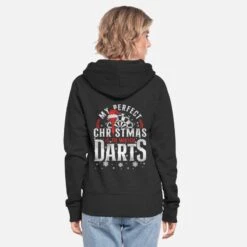'Darts Christmas Vintage My Perfect' Frauen Premium Kapuzenjacke | Spreadshirt -Build Your Brand || James & Nicholson || B&C darts christmas vintage my perfect frauen premium kapuzenjacke 2