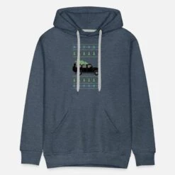 'Defender 110 Black Christmas' Männer Premium Hoodie | Spreadshirt -Build Your Brand || James & Nicholson || B&C defender 110 black christmas maenner premium hoodie 2