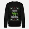 'Dino Dinosaurier T-Rex Ugly Christmas Weihnachten' Männer Bio Pullover | Spreadshirt