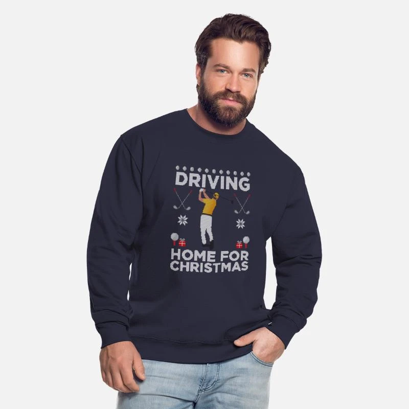 'Driving Home For Christmas Golf Drive Hssliche Wei' Unisex Pullover | Spreadshirt 4 'Driving Home For Christmas Golf Drive Hssliche Wei' Unisex Pullover | Spreadshirt – Bild 2