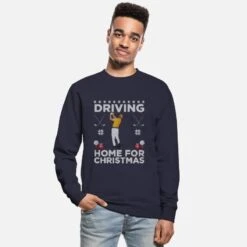 'Driving Home For Christmas Golf Drive Hssliche Wei' Unisex Pullover | Spreadshirt
