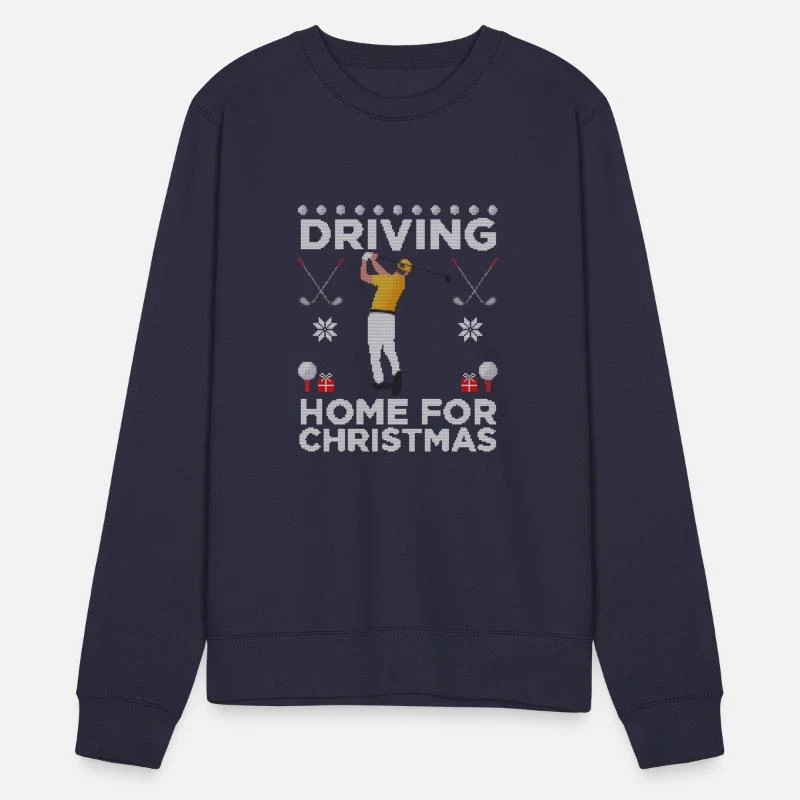 'Driving Home For Christmas Golf Drive Hssliche Wei' Unisex Pullover | Spreadshirt 7 'Driving Home For Christmas Golf Drive Hssliche Wei' Unisex Pullover | Spreadshirt – Bild 5
