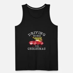 'Driving Home For Christmas' Männer Premium Tanktop | Spreadshirt -Build Your Brand || James & Nicholson || B&C driving home for christmas maenner premium tanktop 4