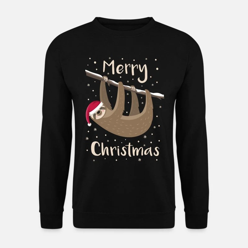'Faultier Weihnachten Sloth Merry Christmas' Unisex Pullover | Spreadshirt 9 'Faultier Weihnachten Sloth Merry Christmas' Unisex Pullover | Spreadshirt – Bild 7