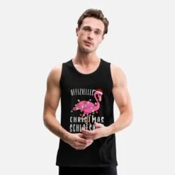 'Flamingo Christmas Schlafshirt' Männer Premium Tanktop | Spreadshirt