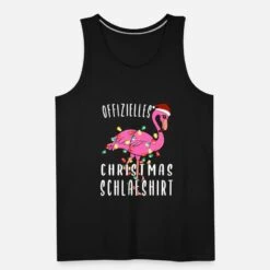 'Flamingo Christmas Schlafshirt' Männer Premium Tanktop | Spreadshirt -Build Your Brand || James & Nicholson || B&C flamingo christmas schlafshirt maenner premium tanktop 4