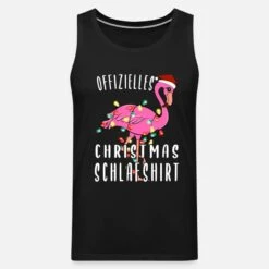 'Flamingo Christmas Schlafshirt' Männer Premium Tanktop | Spreadshirt -Build Your Brand || James & Nicholson || B&C flamingo christmas schlafshirt maenner premium tanktop 6