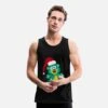 'Funny Bear With Santa Hat Christmas Gift' Männer Premium Tanktop | Spreadshirt -Build Your Brand || James & Nicholson || B&C funny bear with santa hat christmas gift maenner premium tanktop