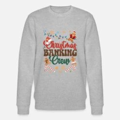 'Funny Gingerbread Christmas Cookie Baking Crew' Männer Bio Pullover | Spreadshirt -Build Your Brand || James & Nicholson || B&C funny gingerbread christmas cookie baking crew maenner bio pullover 3