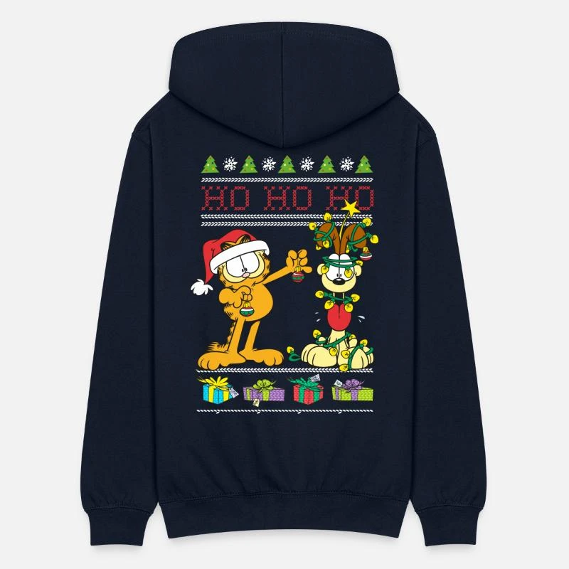 'Garfield Und Odie Christmas Hohoho' Unisex Kapuzenjacke | Spreadshirt 3 'Garfield Und Odie Christmas Hohoho' Unisex Kapuzenjacke | Spreadshirt