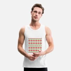 'Hässliches Weihnachten Ugly Christmas Muster' Männer Premium Tanktop | Spreadshirt