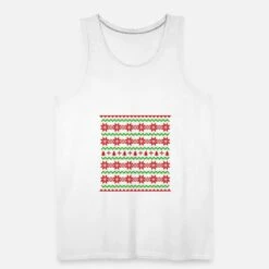 'Hässliches Weihnachten Ugly Christmas Muster' Männer Premium Tanktop | Spreadshirt -Build Your Brand || James & Nicholson || B&C haessliches weihnachten ugly christmas muster maenner premium tanktop 4