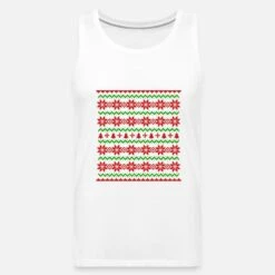 'Hässliches Weihnachten Ugly Christmas Muster' Männer Premium Tanktop | Spreadshirt -Build Your Brand || James & Nicholson || B&C haessliches weihnachten ugly christmas muster maenner premium tanktop 6