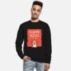 'hayppy Holidays, Christmas Cat' Unisex Pullover | Spreadshirt -Build Your Brand || James & Nicholson || B&C hayppy holidays christmas cat unisex pullover
