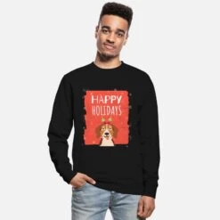 'hayppy Holidays, Christmas Cat' Unisex Pullover | Spreadshirt