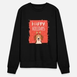 'hayppy Holidays, Christmas Cat' Unisex Pullover | Spreadshirt 13 'hayppy Holidays, Christmas Cat' Unisex Pullover | Spreadshirt -Build Your Brand || James & Nicholson || B&C hayppy holidays christmas cat unisex pullover 4