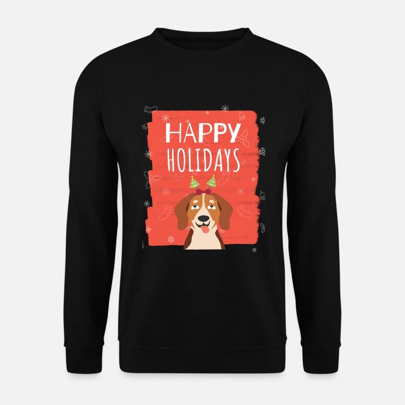 'hayppy Holidays, Christmas Cat' Unisex Pullover | Spreadshirt 9 'hayppy Holidays, Christmas Cat' Unisex Pullover | Spreadshirt – Bild 7