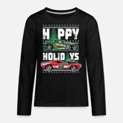 'Hot Wheels Weihnachten Ugly Christmas Holidays' Teenager Premium Langarmshirt | Spreadshirt -Build Your Brand || James & Nicholson || B&C hot wheels weihnachten ugly christmas holidays teenager premium langarmshirt 2