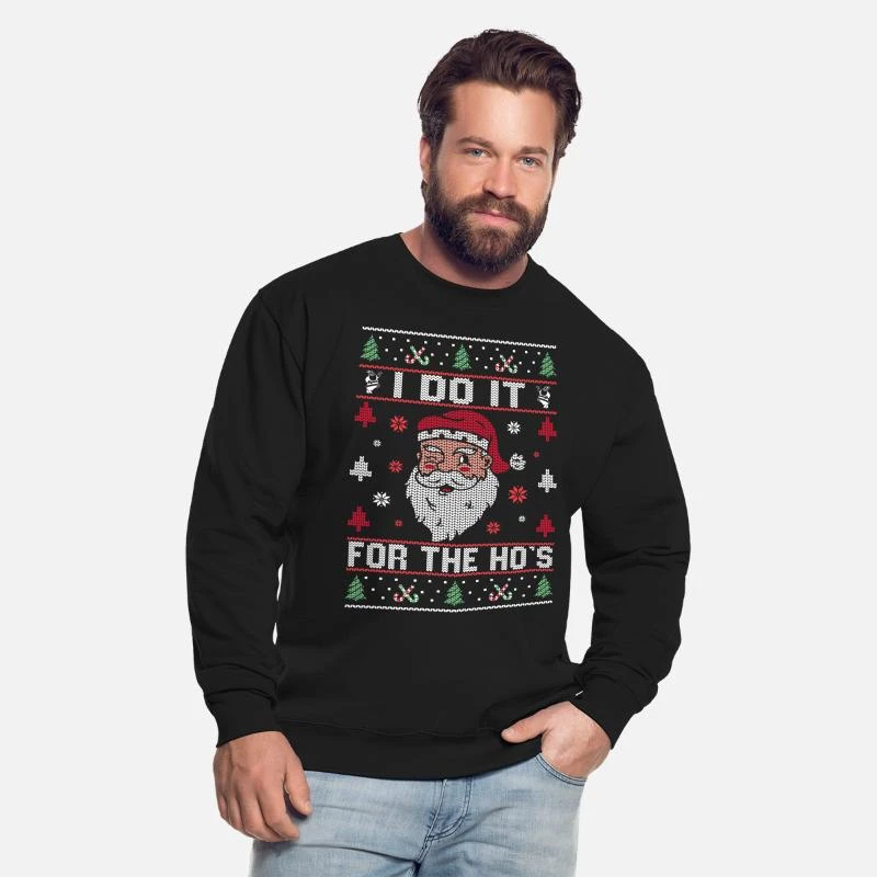 'I Do It Fo The Hos Christmas Sweater' Unisex Pullover | Spreadshirt 4 'I Do It Fo The Hos Christmas Sweater' Unisex Pullover | Spreadshirt – Bild 2