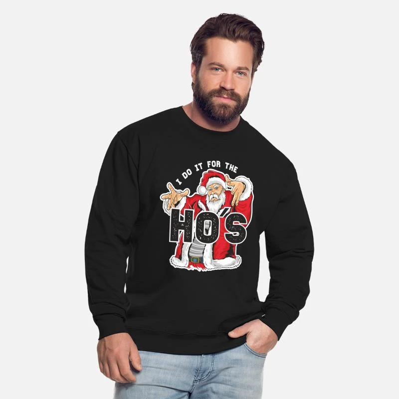 'I Do It For The HO´S. Santa Claus. Ugly Christmas' Unisex Pullover | Spreadshirt 4 'I Do It For The HO´S. Santa Claus. Ugly Christmas' Unisex Pullover | Spreadshirt – Bild 2