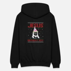 'Jesus Birthday Boy - Ugly Christmas' Unisex Kapuzenjacke | Spreadshirt