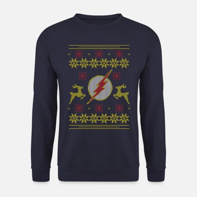 'Justice League The Flash Logo Ugly Christmas' Unisex Pullover | Spreadshirt 9 'Justice League The Flash Logo Ugly Christmas' Unisex Pullover | Spreadshirt – Bild 7