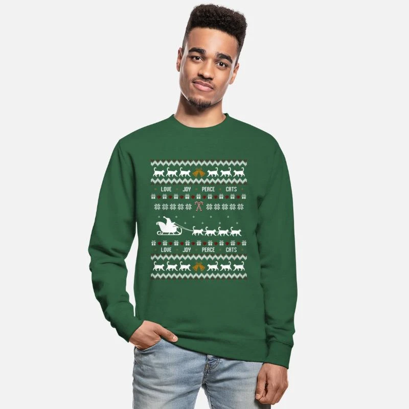 'Katzen Weihnachten Ugly Christmas' Unisex Pullover | Spreadshirt 3 'Katzen Weihnachten Ugly Christmas' Unisex Pullover | Spreadshirt