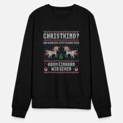 'Komm Einhorn Wir Gehen Weihnachten Ugly Christmas' Unisex Pullover | Spreadshirt -Build Your Brand || James & Nicholson || B&C komm einhorn wir gehen weihnachten ugly christmas unisex pullover 4