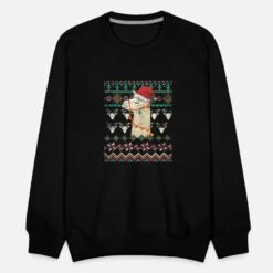'Lama Christmas Alpaka Tier Kamel Weihnachten' Männer Premium Pullover | Spreadshirt