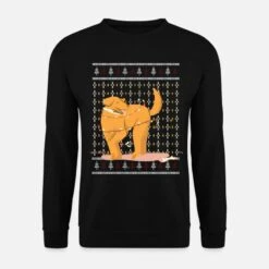 'Lustiger Ugly Christmas Sweater Mit Einem Hund' Unisex Pullover | Spreadshirt -Build Your Brand || James & Nicholson || B&C lustiger ugly christmas sweater mit einem hund unisex pullover 6